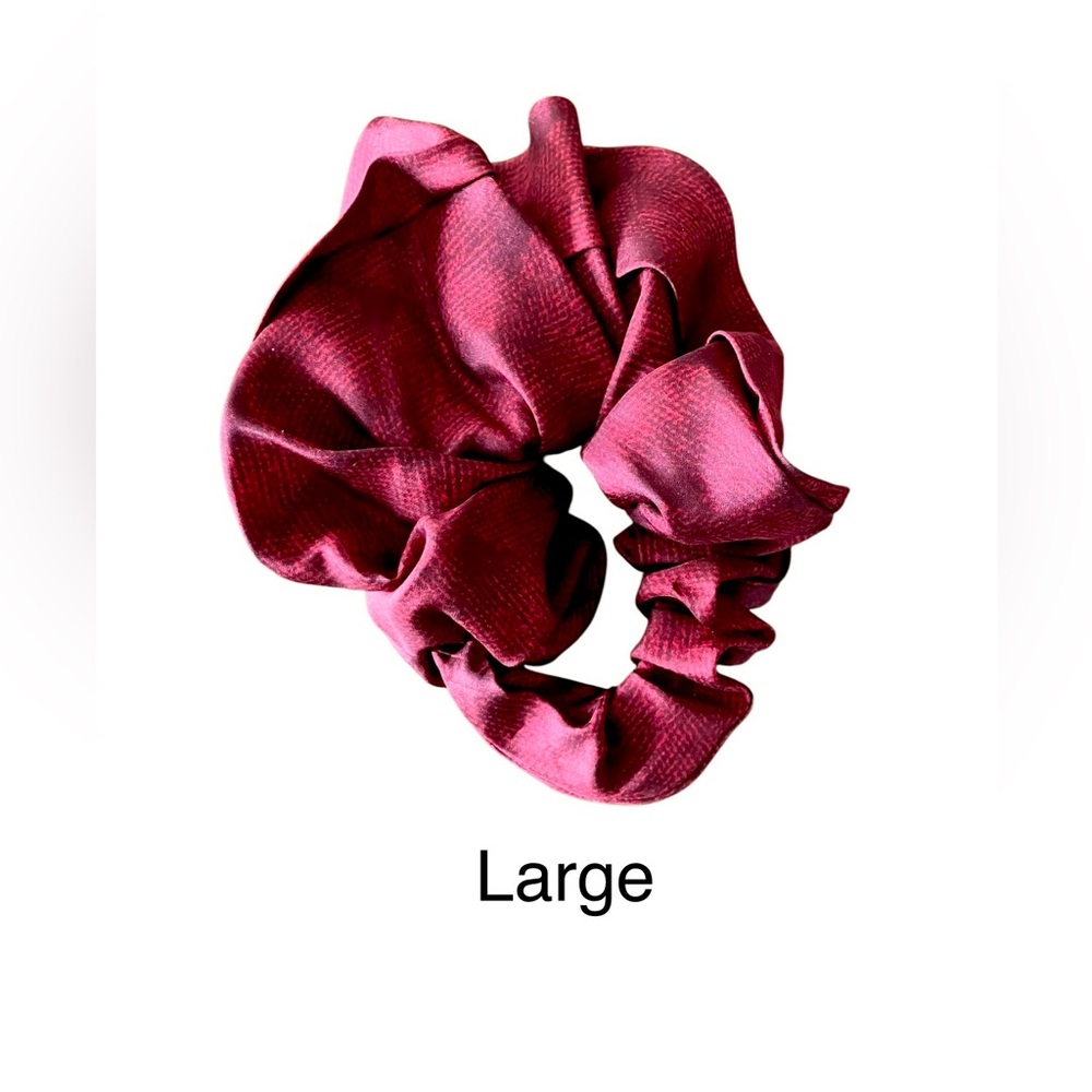 BN 100% Recycled Silk Handmade Scrunchies - Bundle of 3 - Picture 2 of 9